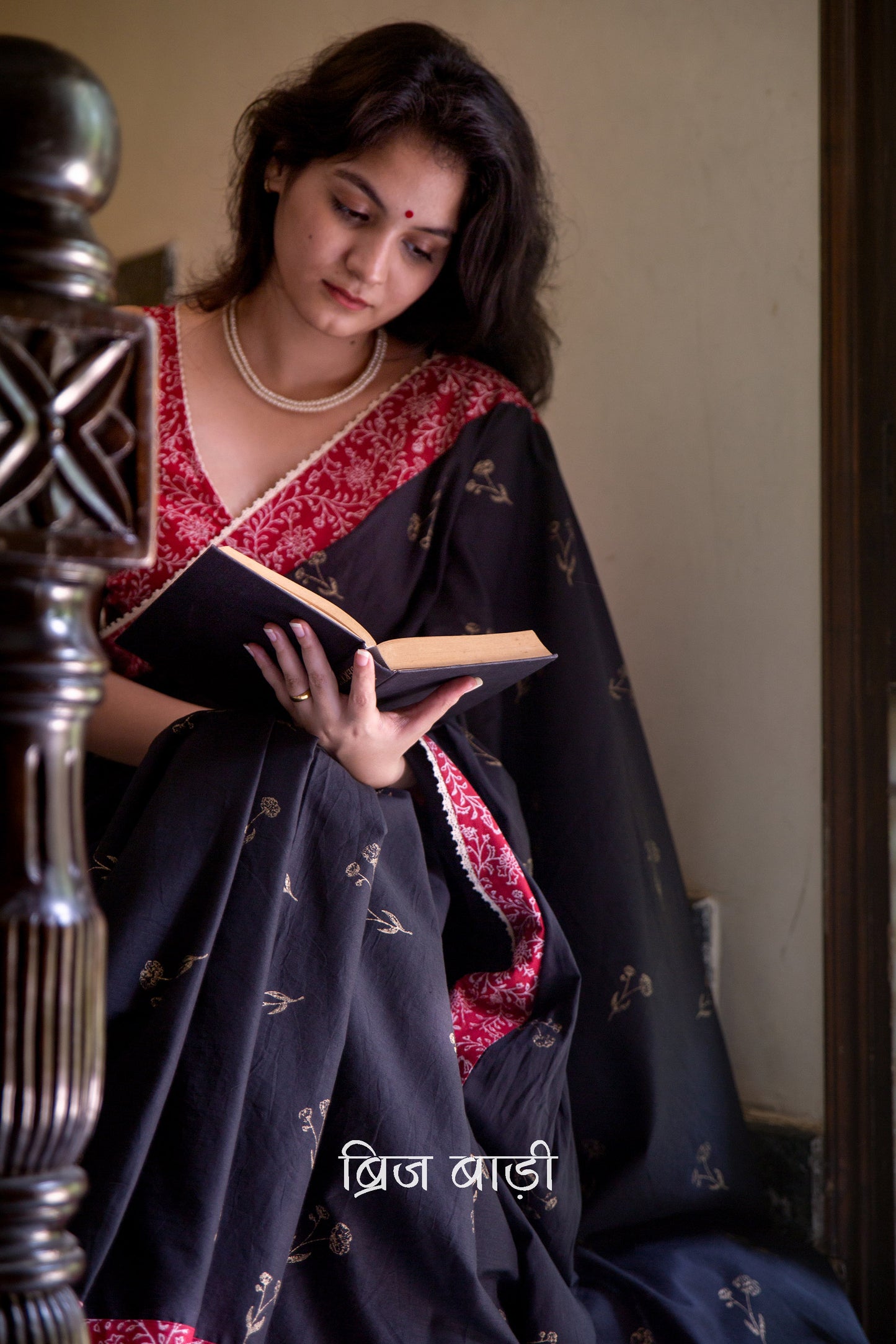 DHVANI- Handcrafted Mulmul Saree