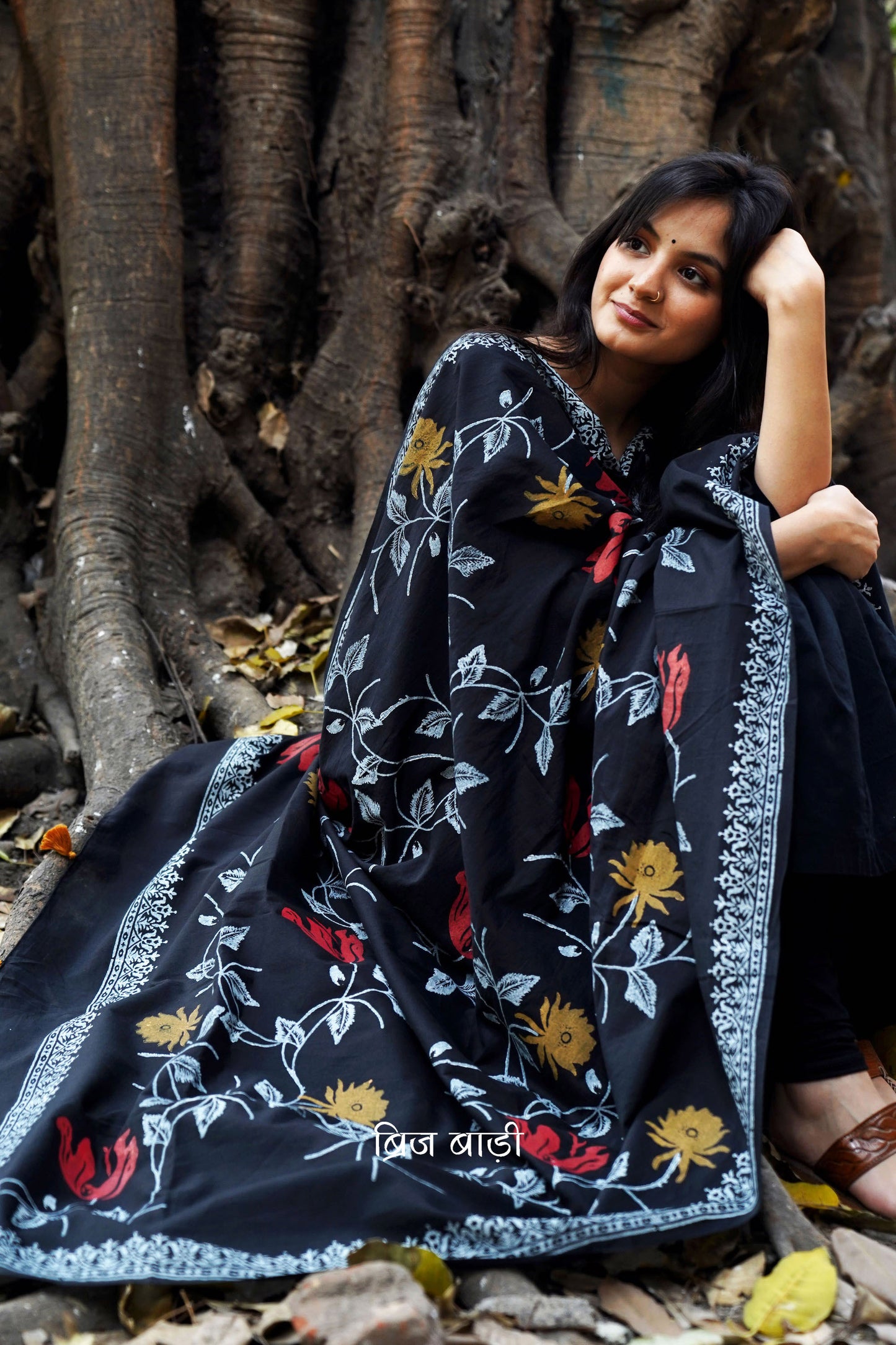 Hand block printed cotton mulmul dupatta adding a pop of colour to your outfit. Free Shipping Pan India