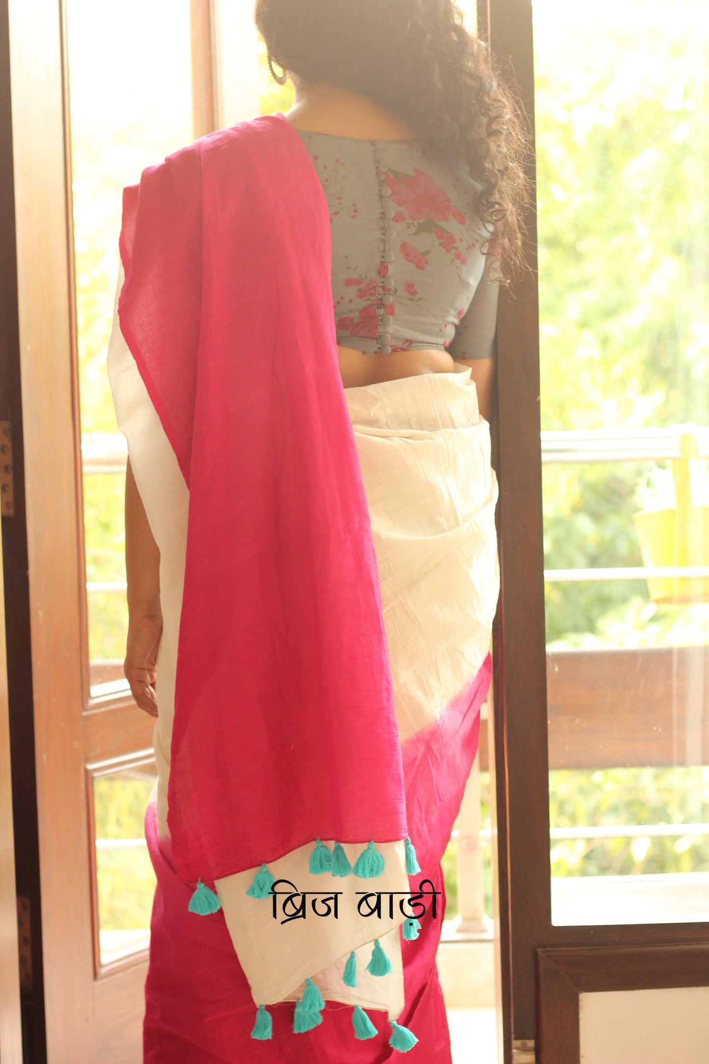 RUKMINI- Handcrafted Mulmul Saree