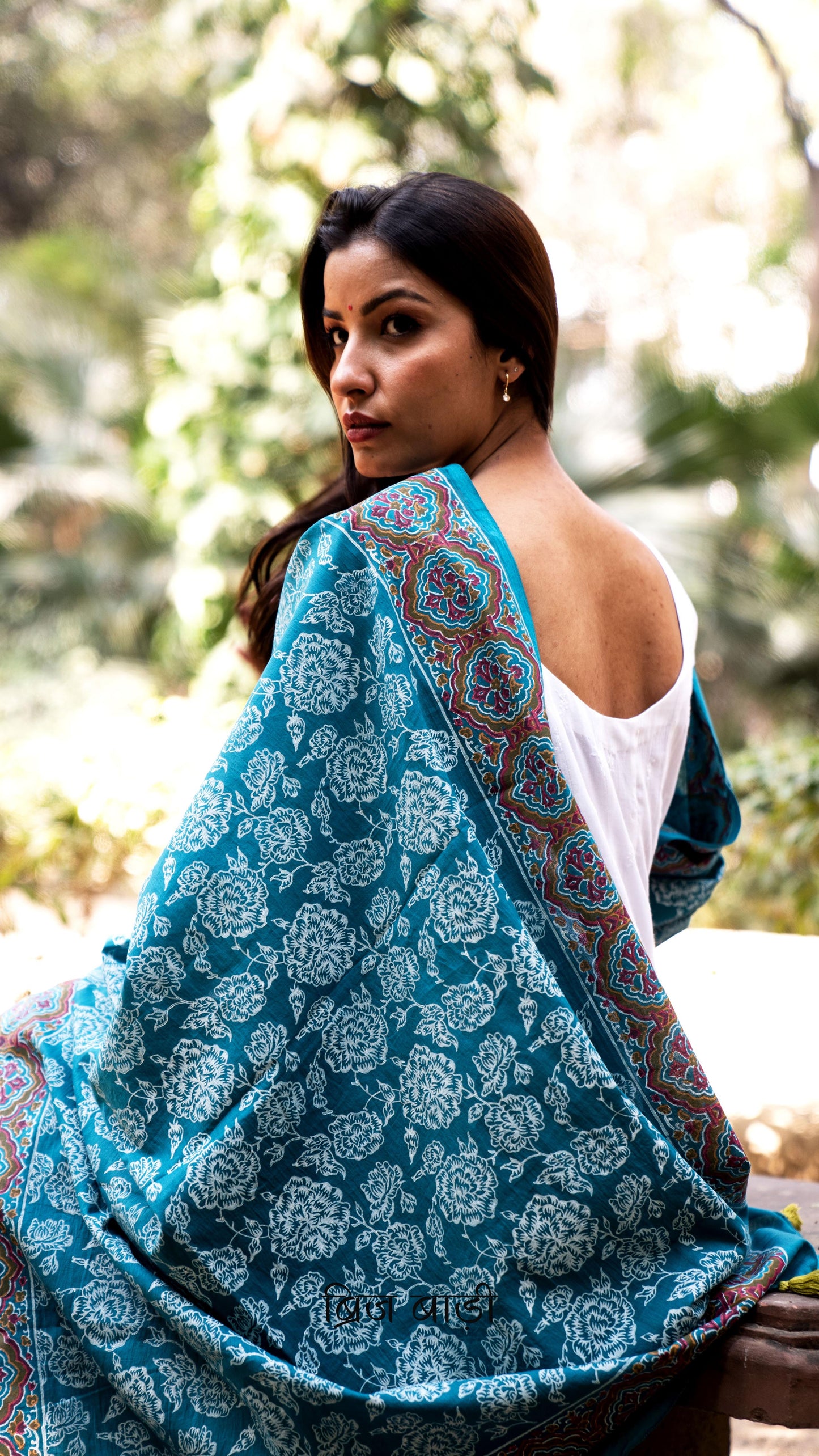 Hand block printed cotton mulmul dupatta adding a pop of colour to your outfit. Free Shipping Pan India