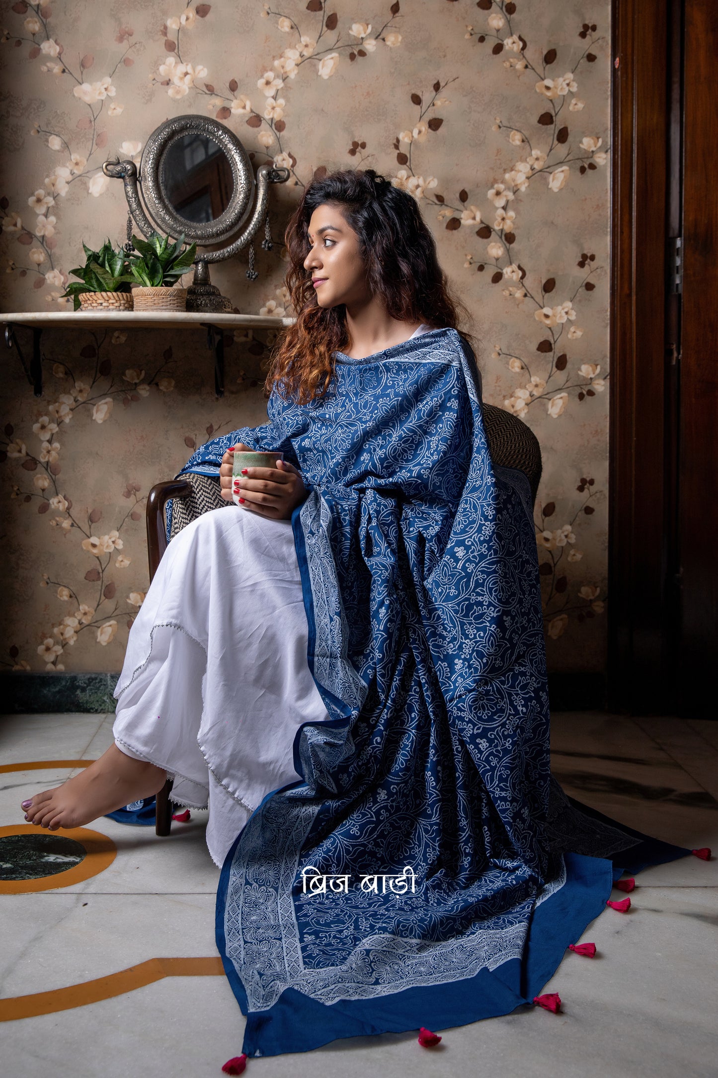 SITARA- Handcrafted Mulmul Dupatta