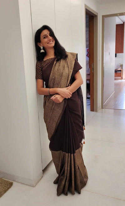 Client Diaries Handcrafted Mulmul saree hand block printed