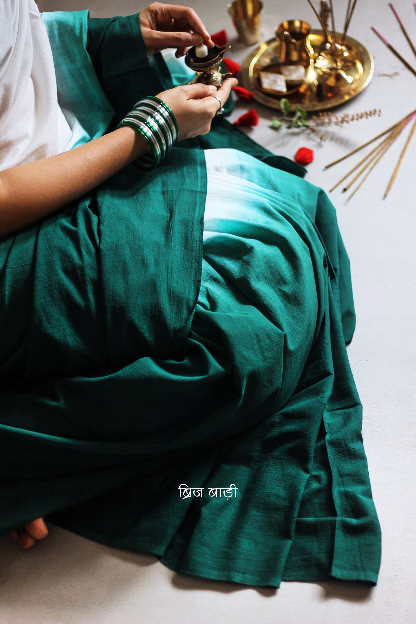 IRA- Handcrafted Mulmul Saree