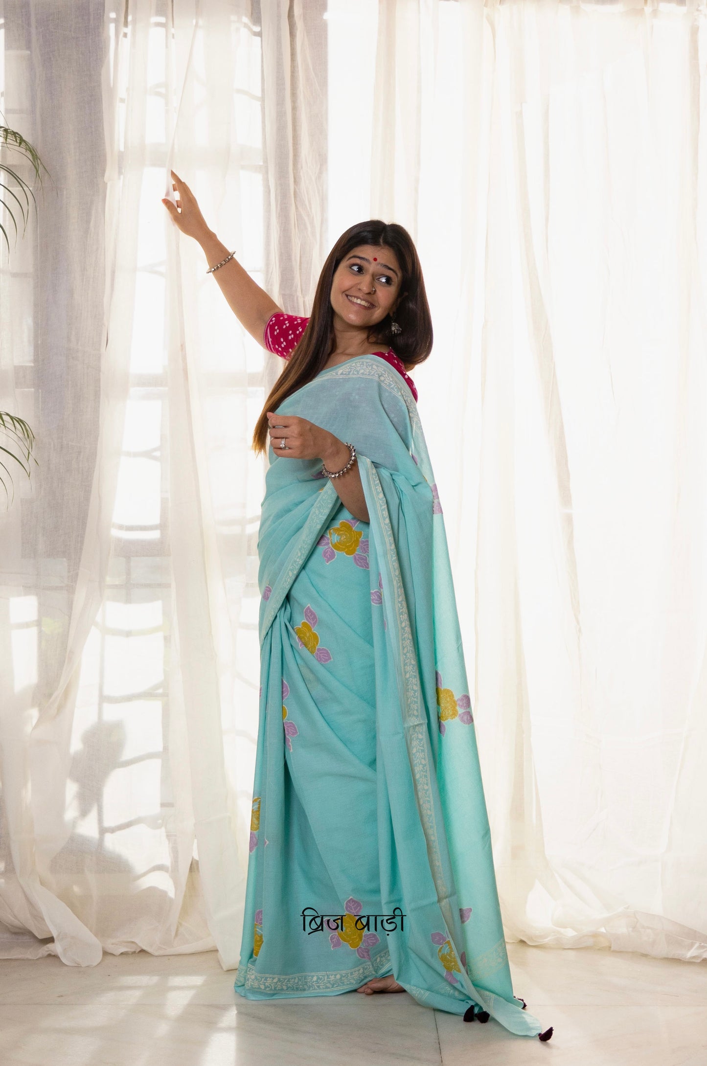 AMBUJA- Handcrafted Mulmul Sarees