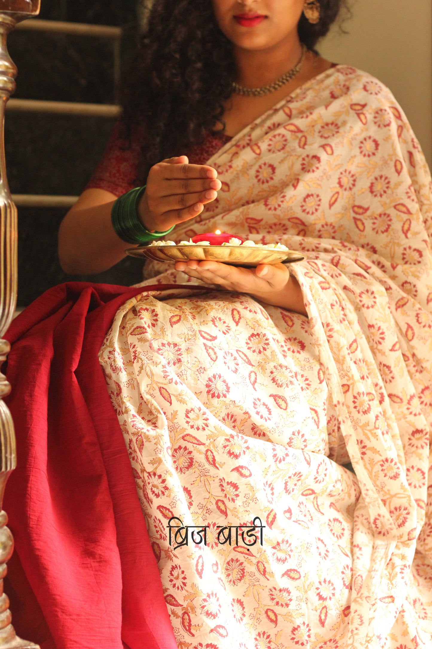 PANCHALI- Handcrafted Mulmul Saree